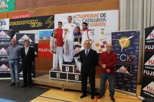 La Bustia podi masculi campionat Catalunya karate Esparreguera