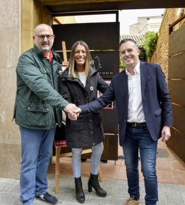 La Bustia presentacio Jordi Mestes amb Eduard Pujol i Miriam Nogueras Junts per Esparreguera