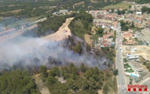La Bustia incendi bombers Sant Joan Masquefa