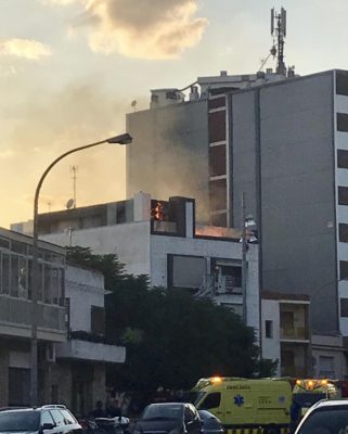 La Bustia incendi edifici avinguda Esparreguera