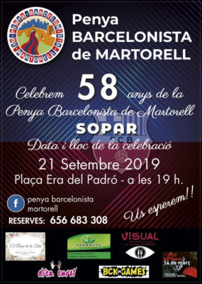 Martorell - La Bustia - Cartell Penya Barcelonista