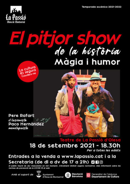 La Bustia cartell El pitjor show La Passio Olesa
