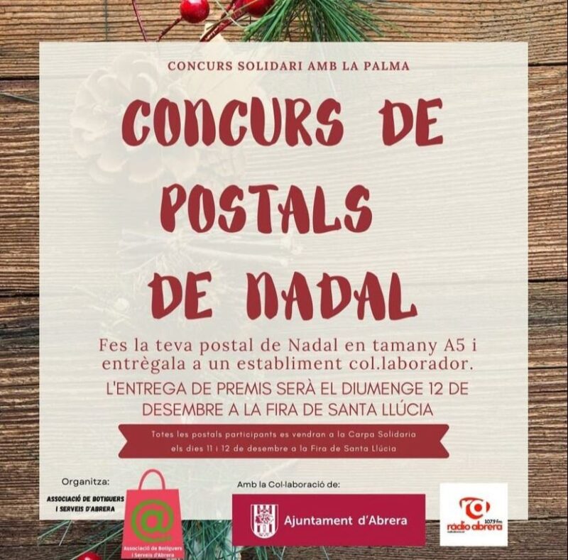 La Bustia cartell concurs de postals de Nadal Abrera