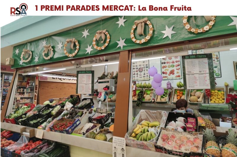La Bustia La Bona Fruita guanyadors concurs Aparadors i Parades campanya Nadal 2021 Sant Andreu