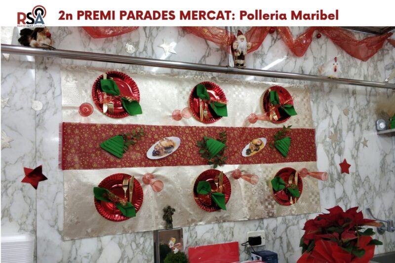 La Bustia Polleria Maribel guanyadors concurs Aparadors i Parades campanya Nadal 2021 Sant Andreu