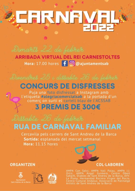La Bustia cartell Carnaval Sant Andreu 2022
