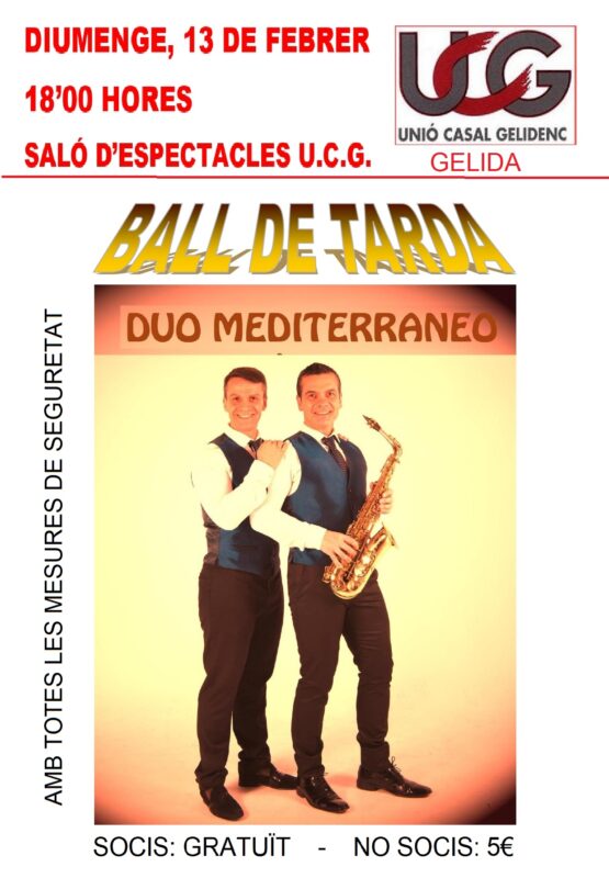 La Bustia cartell Duo Mediterraneo Gelida