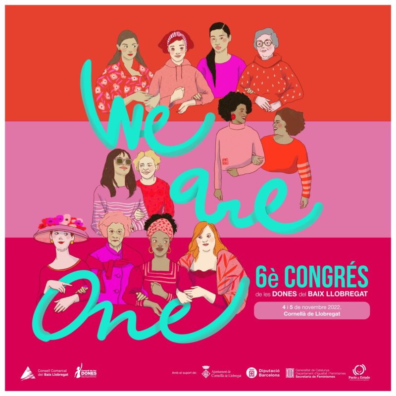La Bustia cartell 6 Congres Dones Consell Comarcal Baix Llobregat