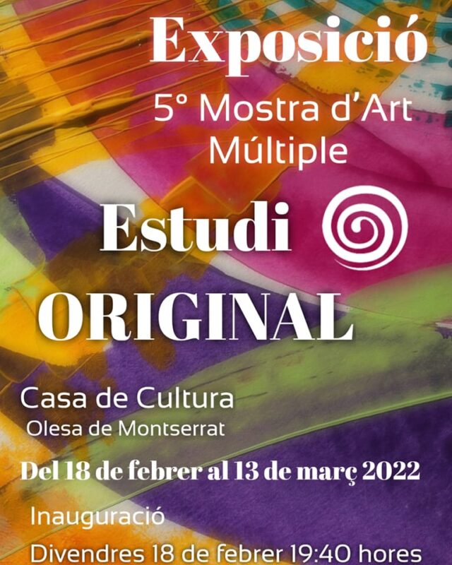 La Bustia exposicions cartell mostra art multiple Estudi Original Olesa
