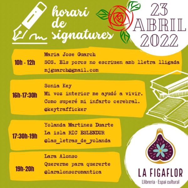 La Bustia llibreria La Figaflor Sant Jordi 2022 Abrera