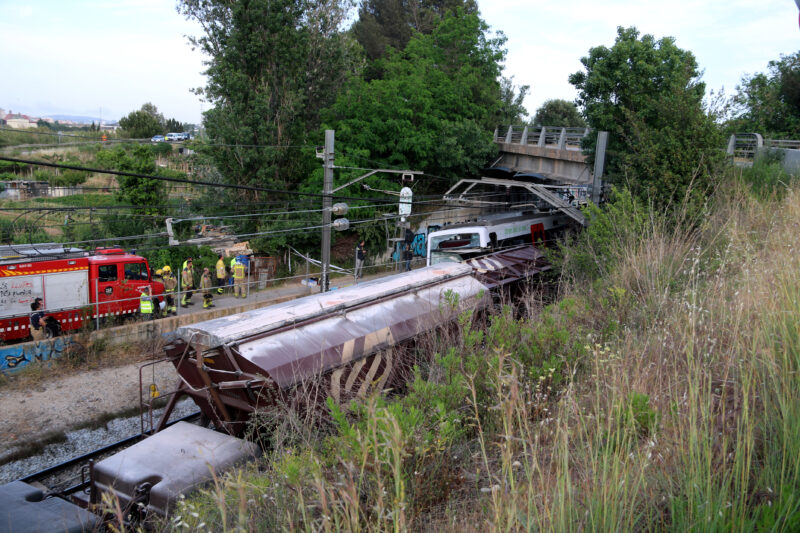 La Bustia accident tren Sant Boi mor maquinista de Martorell