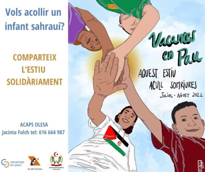 La Bustia cartell acollida refugiats sahrauis