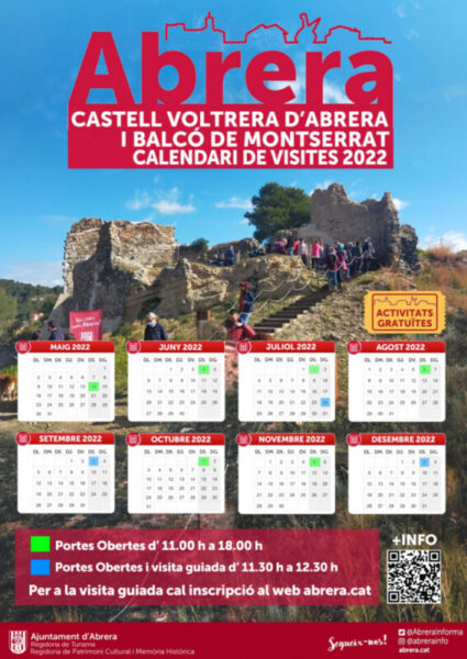 La Bustia cartell jornades portes obertes Castell i Balco Abrera