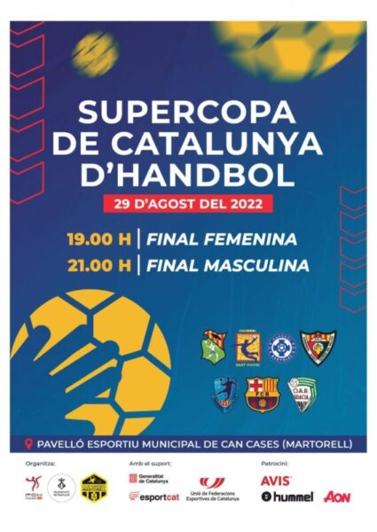La Bustia cartell Supercopa Catalunya Handbol Martorell
