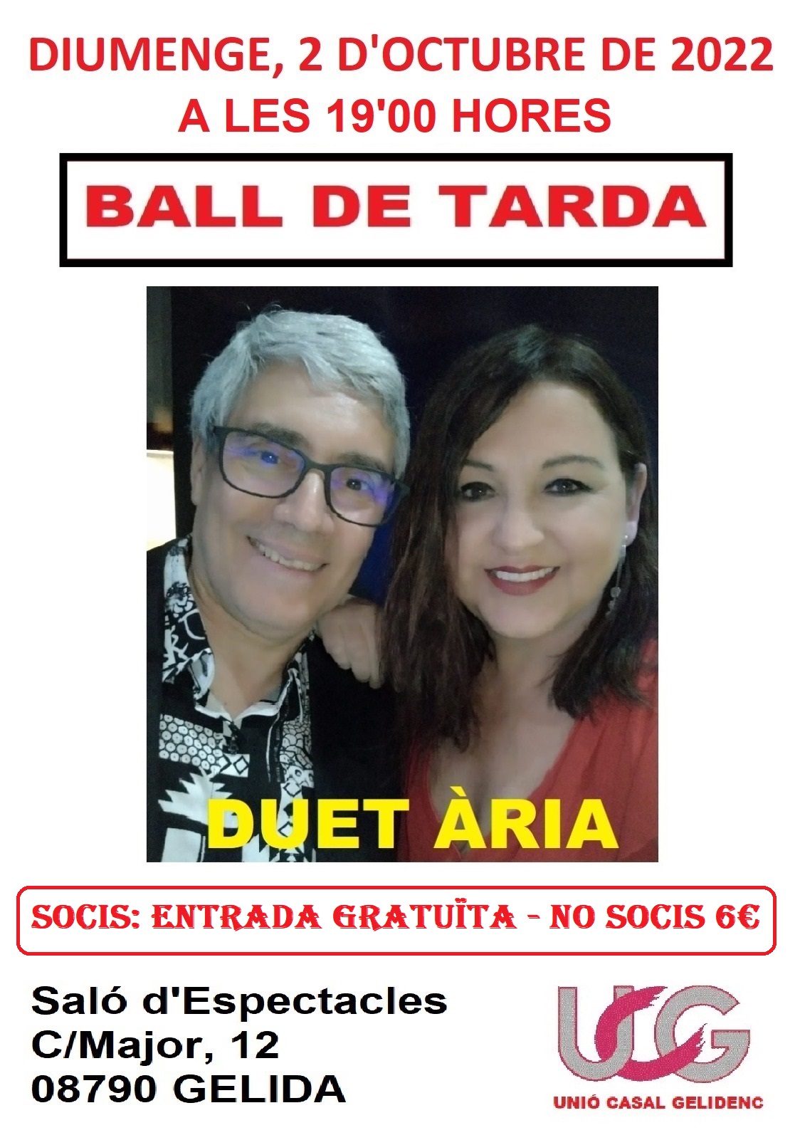 La Bustia cartell ball de tarda duet Aria Gelida
