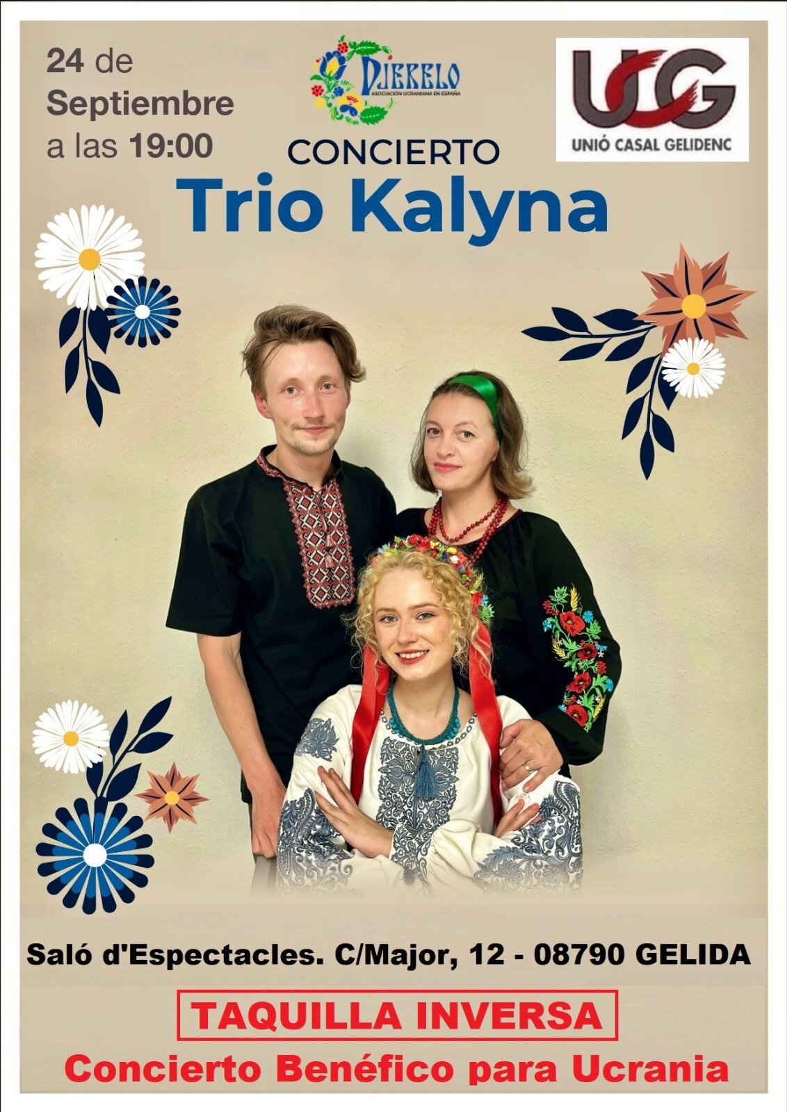 La Bustia cartell concert Trio Kalyna