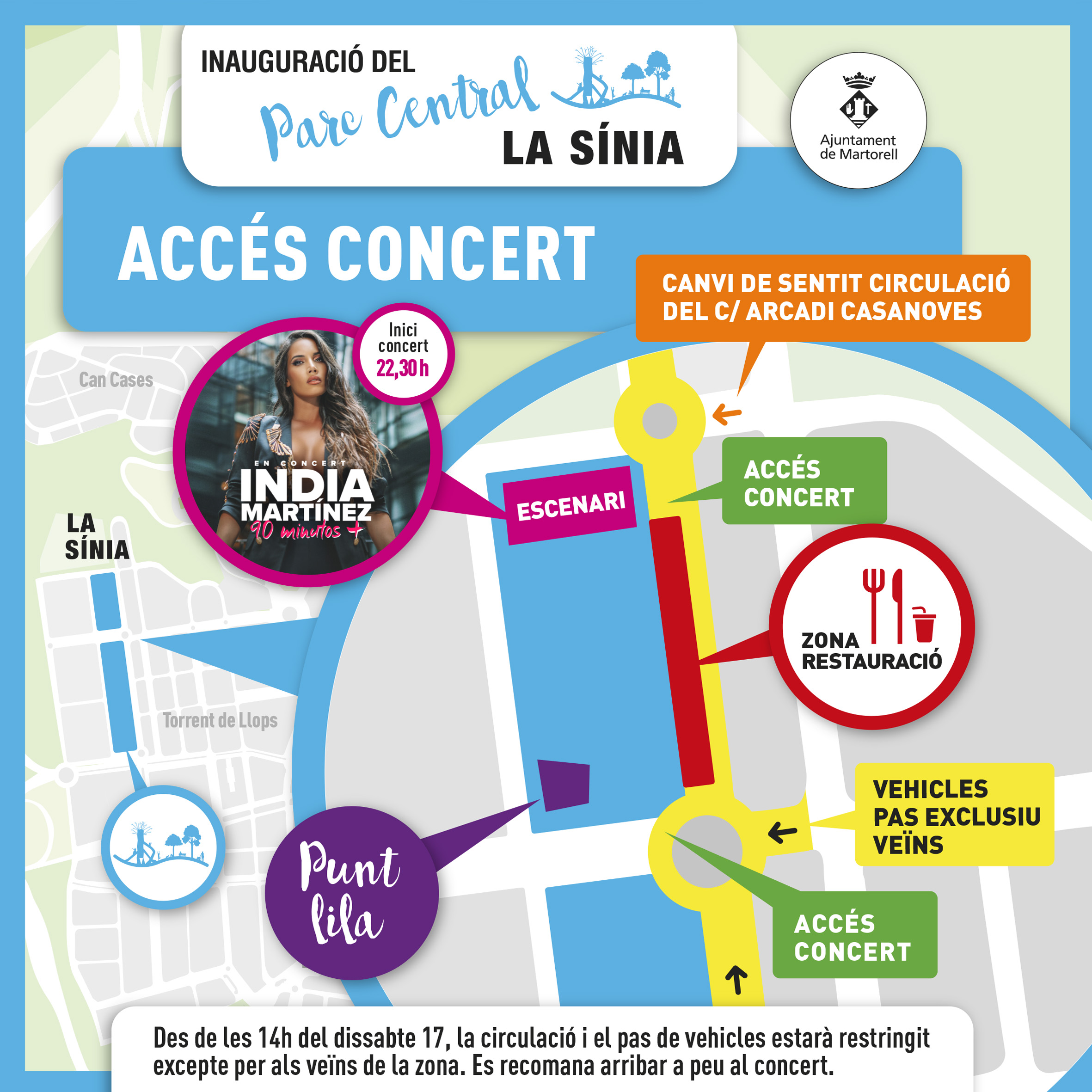 La Bustia cartell concert parc La Sinia (1)