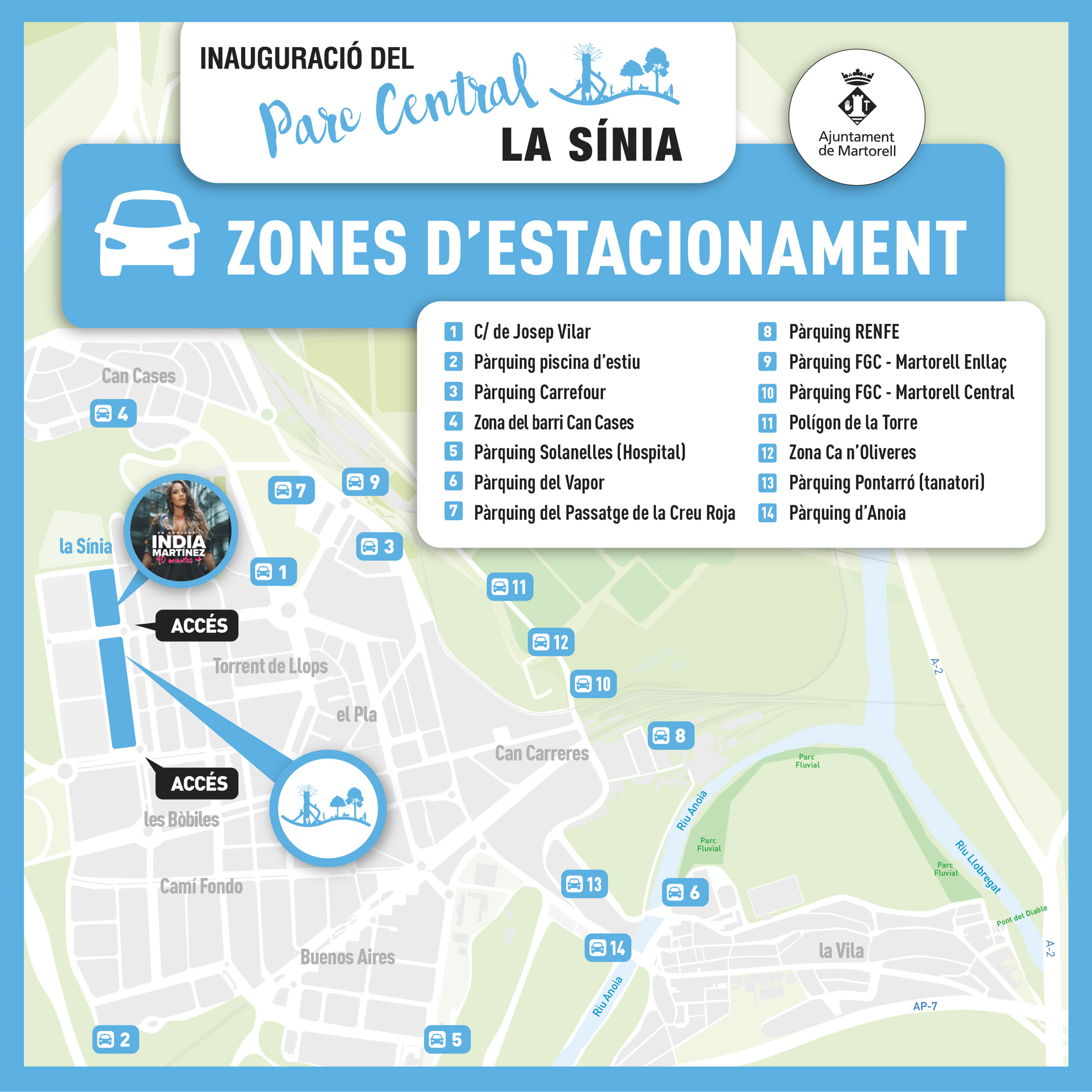 La Bustia cartell concert parc La Sinia (2)