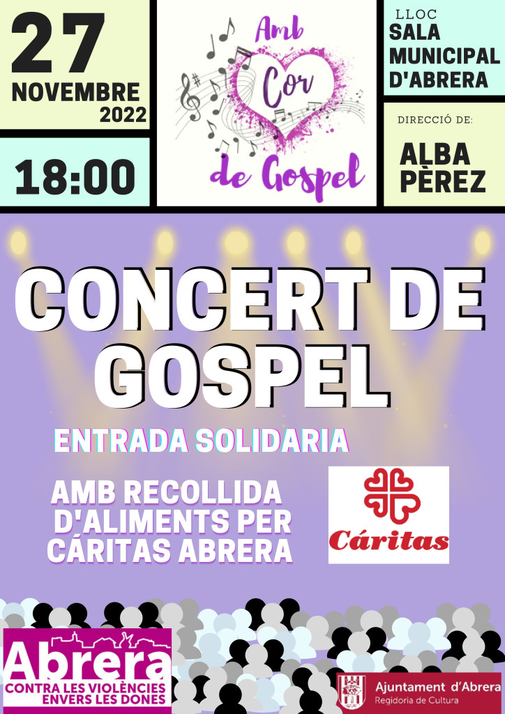 La Bustia cartell concert de gospel Abrera