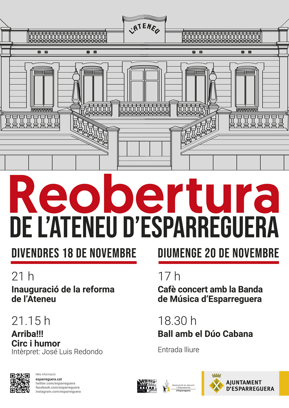 La Bustia cartell reobertura Ateneu Esparreguera