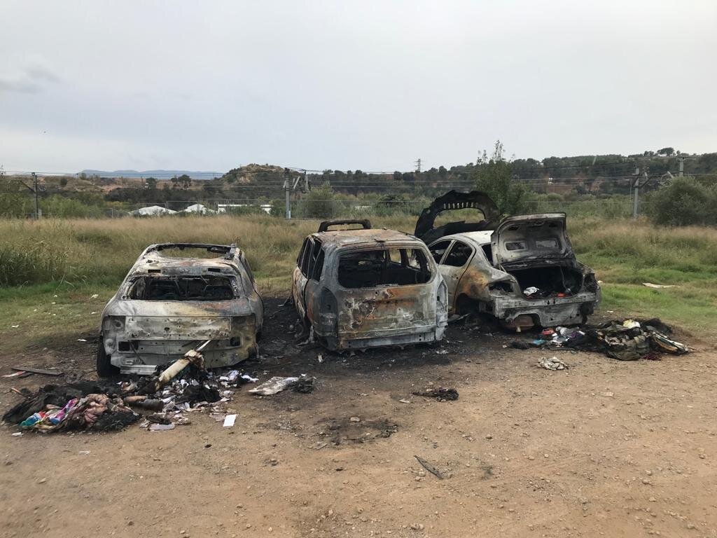 La Bustia incendi cotxes Olesa (2)