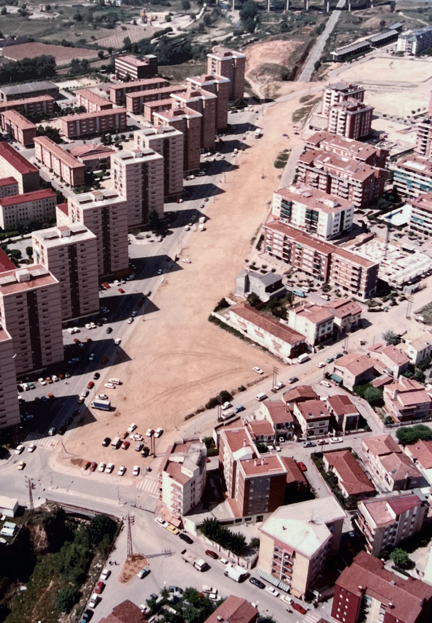 La Bustia obres passeig Catalunya 1992 Martorell