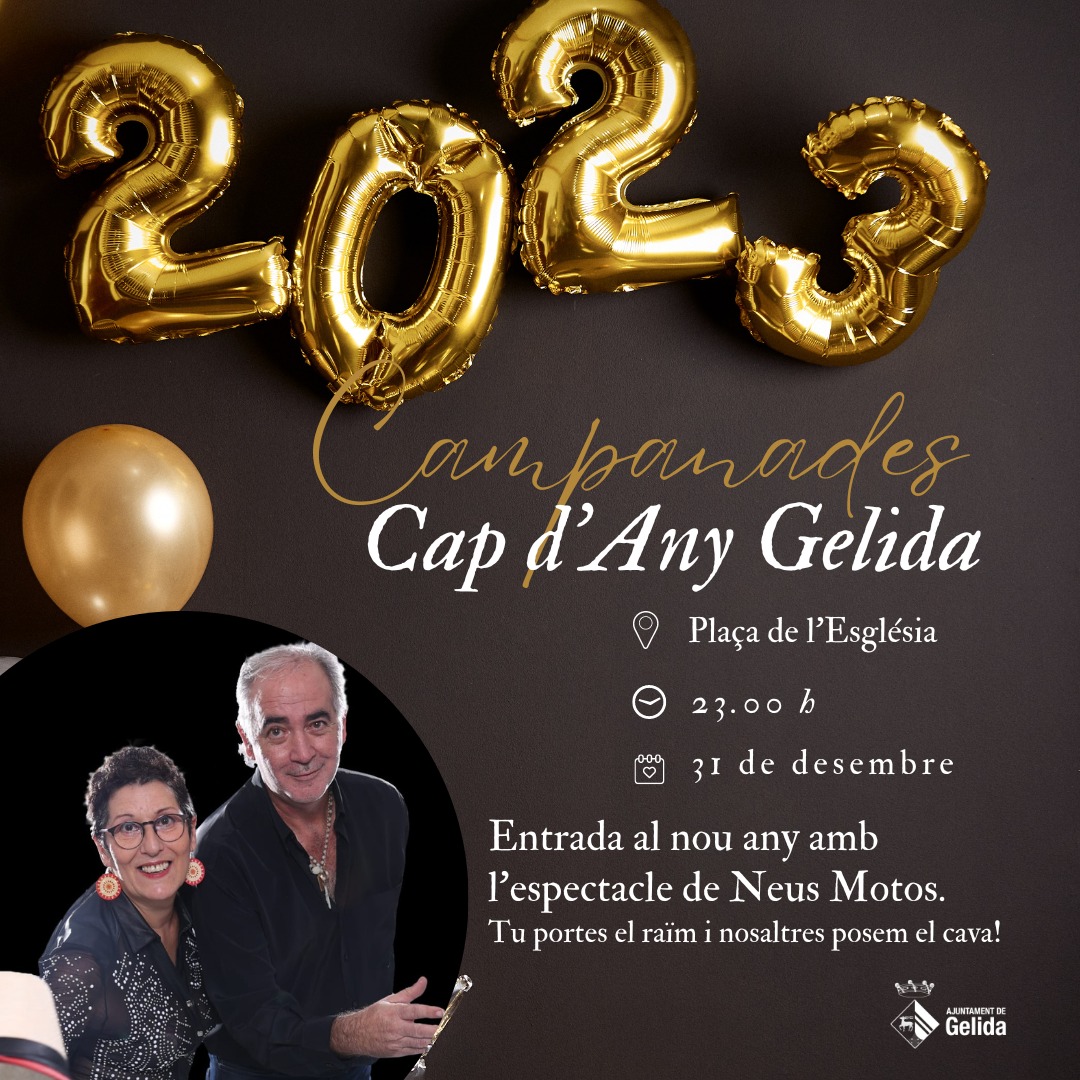 La Bustia cartell Neus Motos i Manuel Medina campanades Gelida 2023