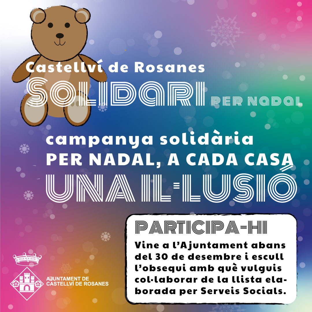 La Bustia cartell campanya joguines Nadal Castellvi 2022