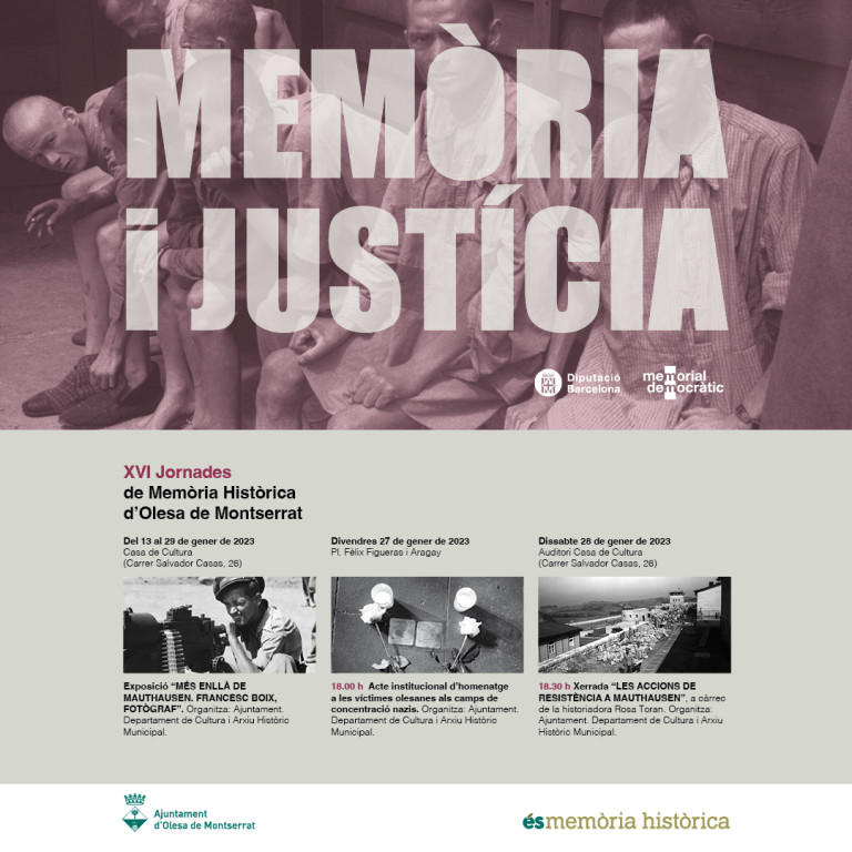 La Bustia cartell Jornades Memoria i Justicia Olesa