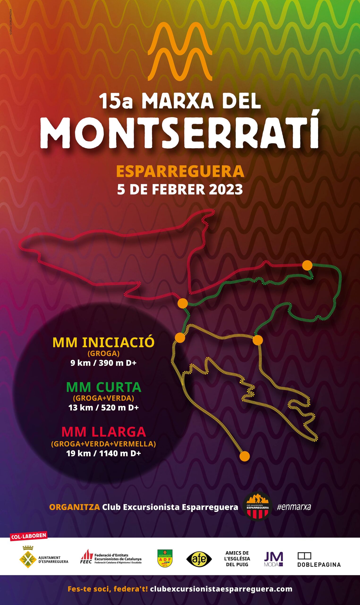 La Bustia cartell Marxa del Montserrati
