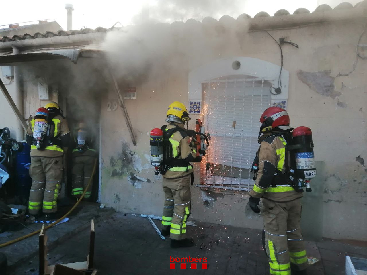 La Bustia incendi 16 gener Olesa (1)