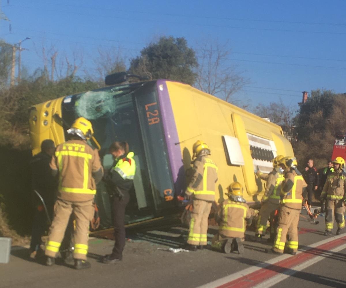 La Bustia accident autobus Castellbisbal (1)