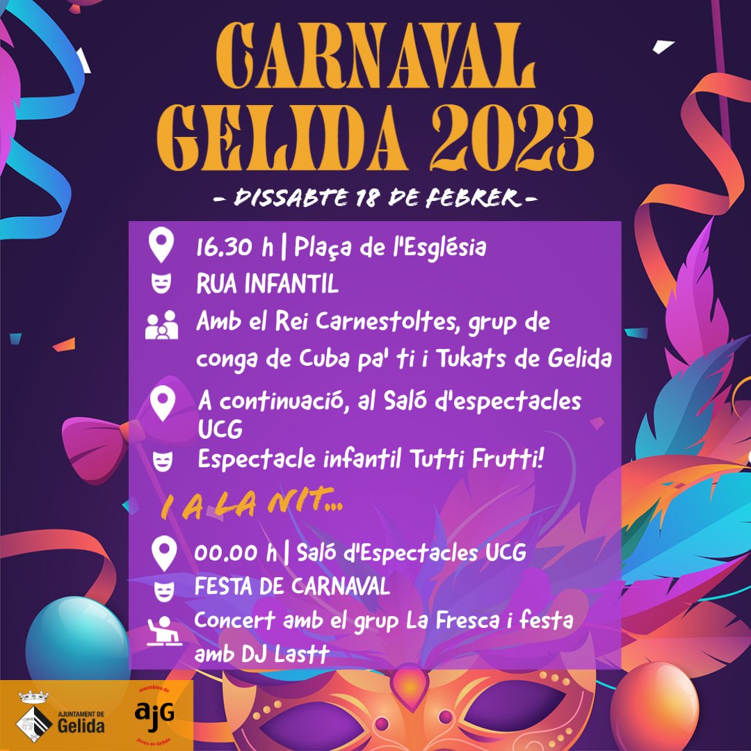 La Bustia cartell carnaval Gelida