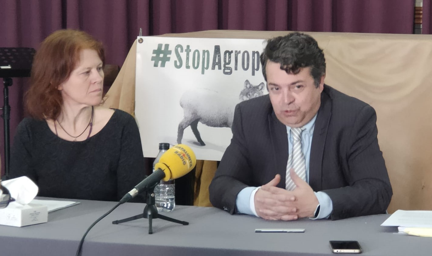 La Bustia roda de premsa alegacions Stop Agroparc