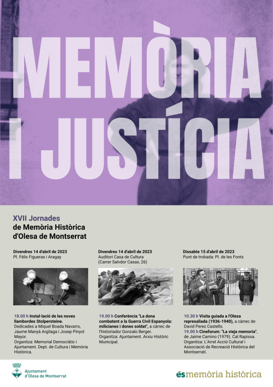 La Bustia cartell Jornada Memoria Historica Olesa