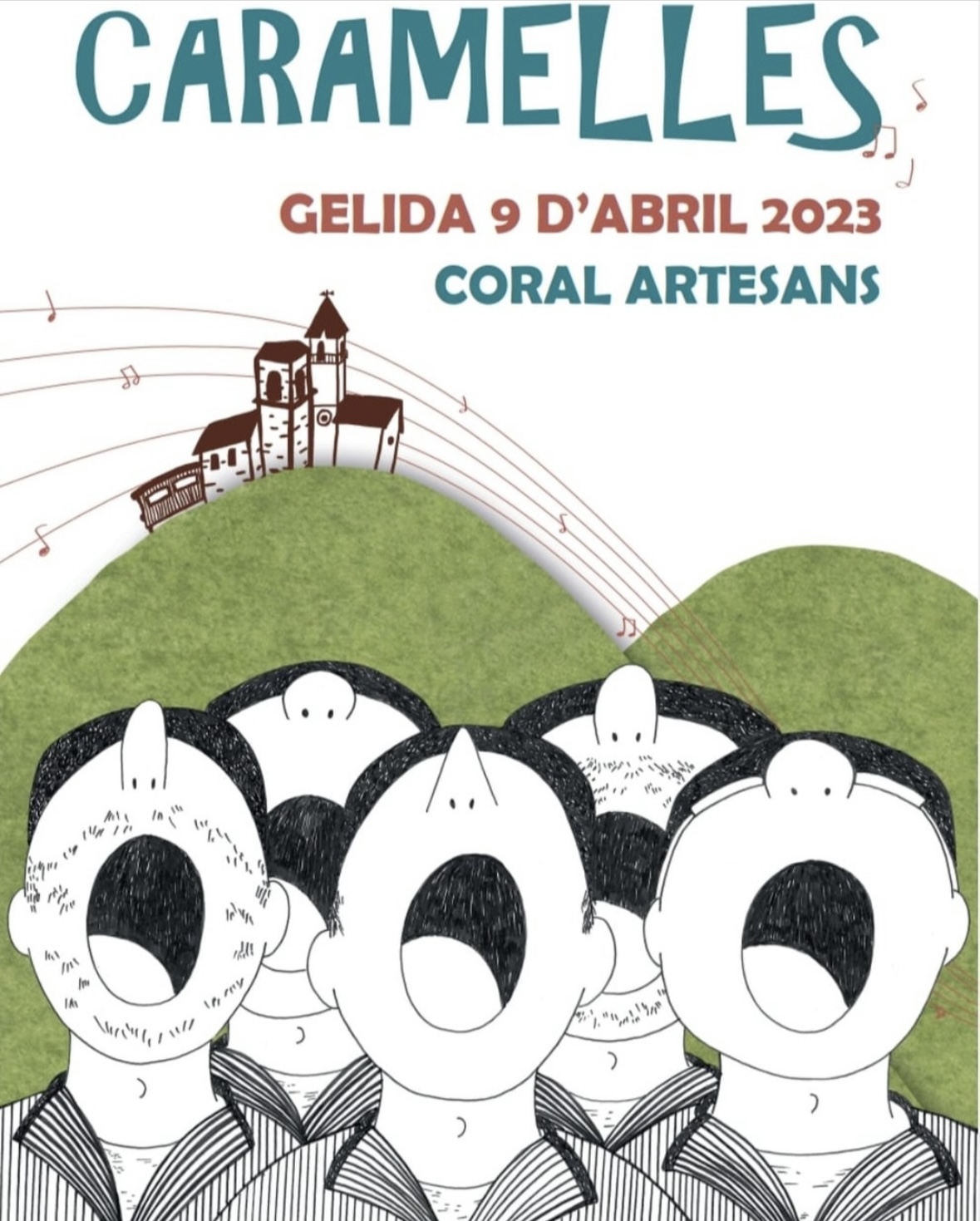 La Bustia cartell caramelles Coral Artesans Gelida