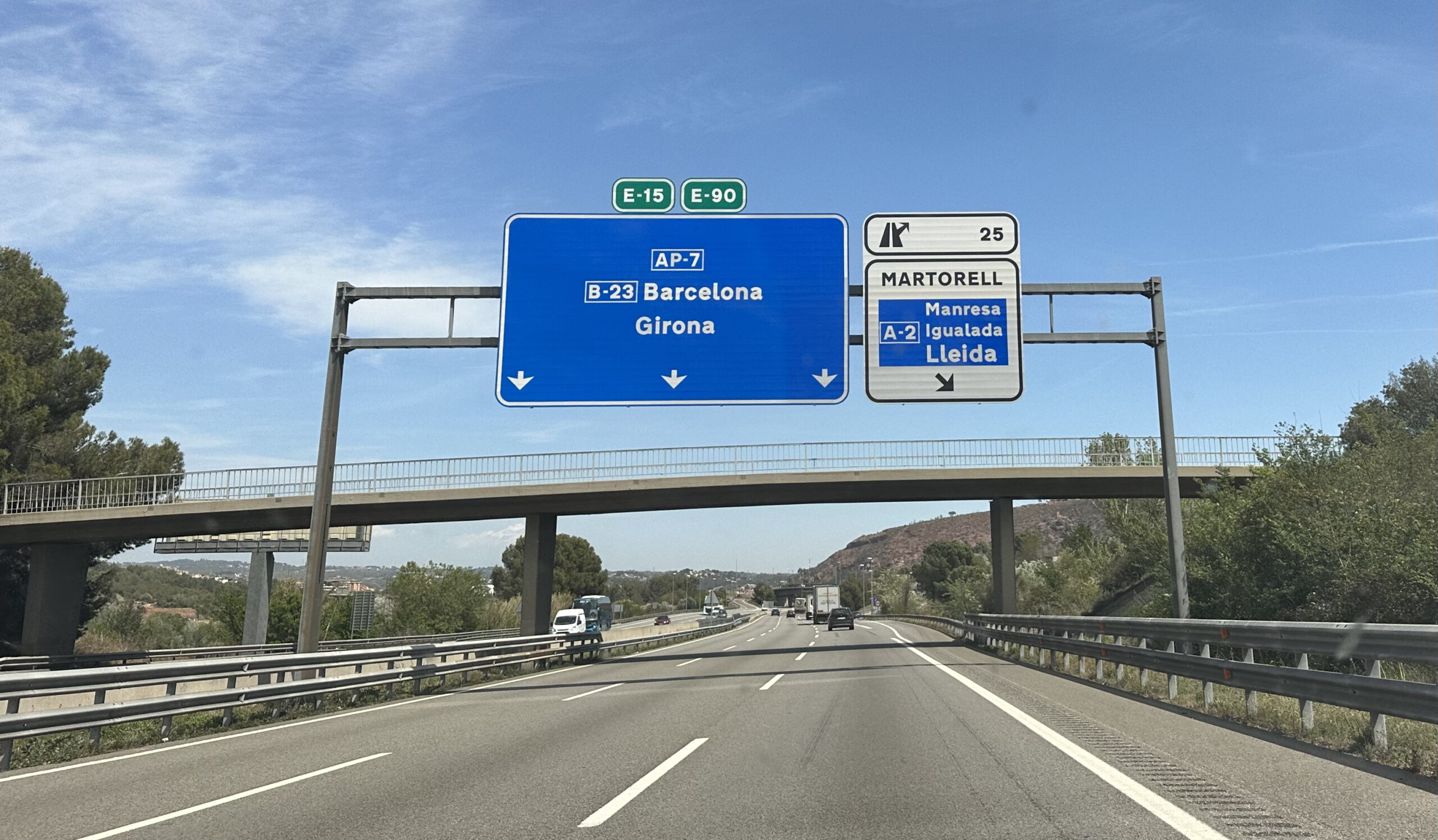 La Bustia AP7 entre Castellvi i Martorell