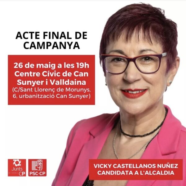 La Bustia cartell final campanya eleccions maig 2023 Junts PSC Castellvi