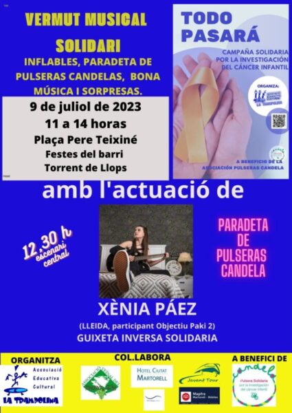 La Bustia cartell concert vermut Xenia Paez 9 juliol La Trampolina