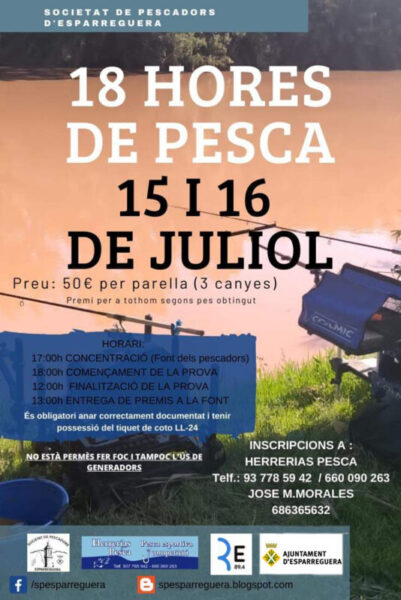 La Bustia cartell 18 hores de pesca Esparreguera