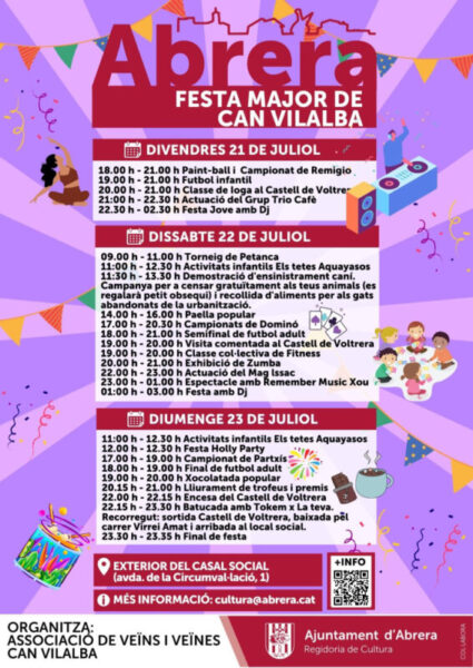 La Bustia cartell Festa Major Can Vilalba Abrera