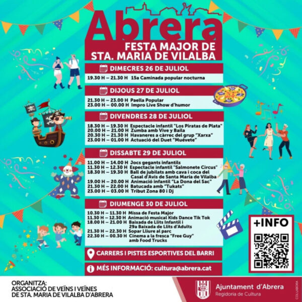 La Bustia cartell Festa Major Santa Maria de Vilalba Abrera