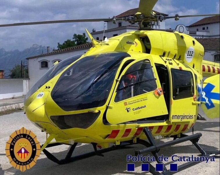La Bustia helicopter medicaltizat Masquefa (1)