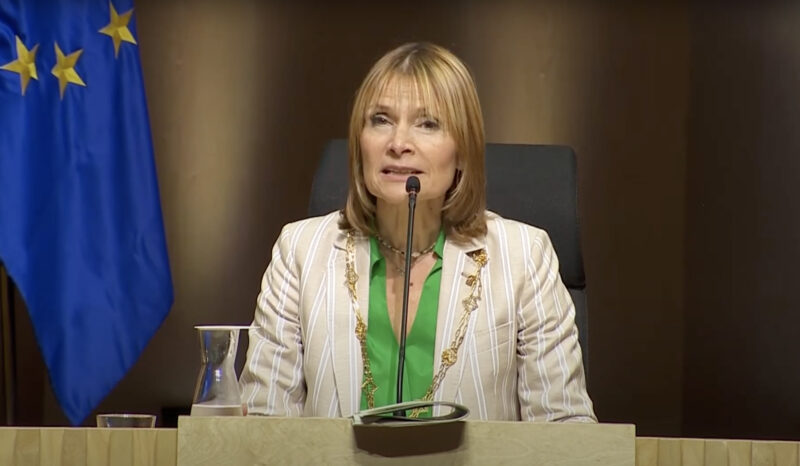 La Bustia presidenta Lluisa Moret PSC ple 13 juliol 2023 Diputacio Barcelona