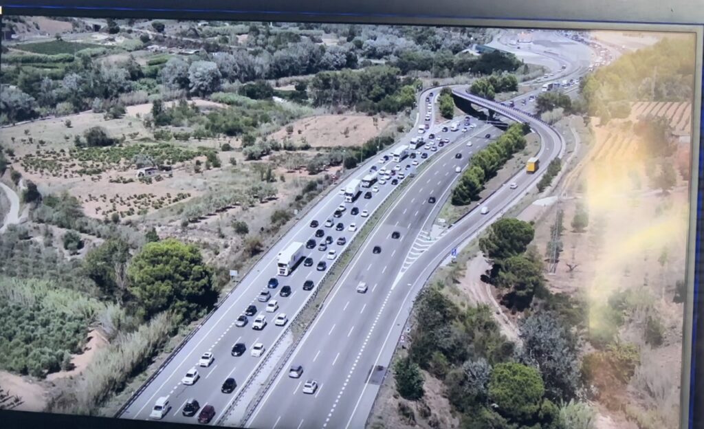 La Bustia primer vol de dron de transit AP7 Martorell Castellvi Gelida 6