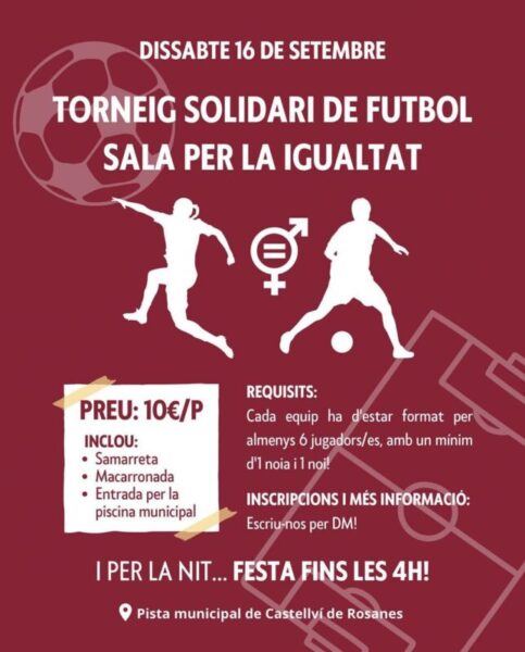 La Bustia cartell torneig futbol sala Castellvi