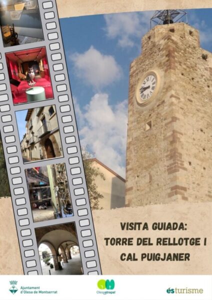 La Bustia cartell visita guiada Torre rellotge Olesa