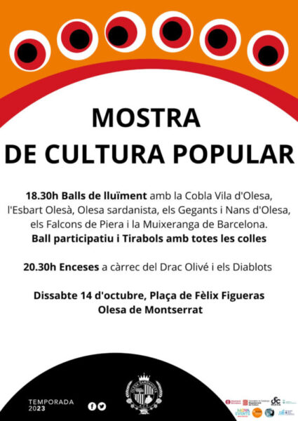 La Bustia cartell mostra cultura popular Olesa