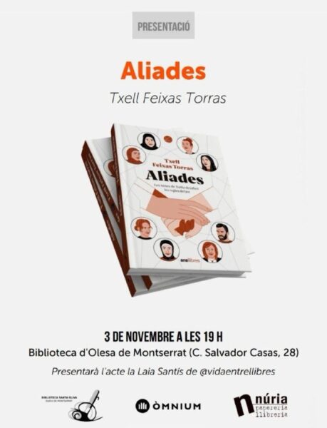 La Bustia cartell presentacio llibre Aliades Olesa