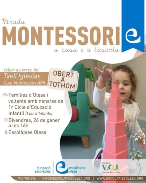 La Bustia cartell metode Montessori Olesa